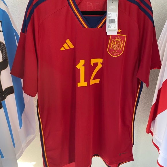 Adidas Spain National Team Home Soccer Jersey. #12 Nico Williams. Size XL. - Picture 13 of 13